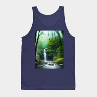 forest waterfall Tank Top